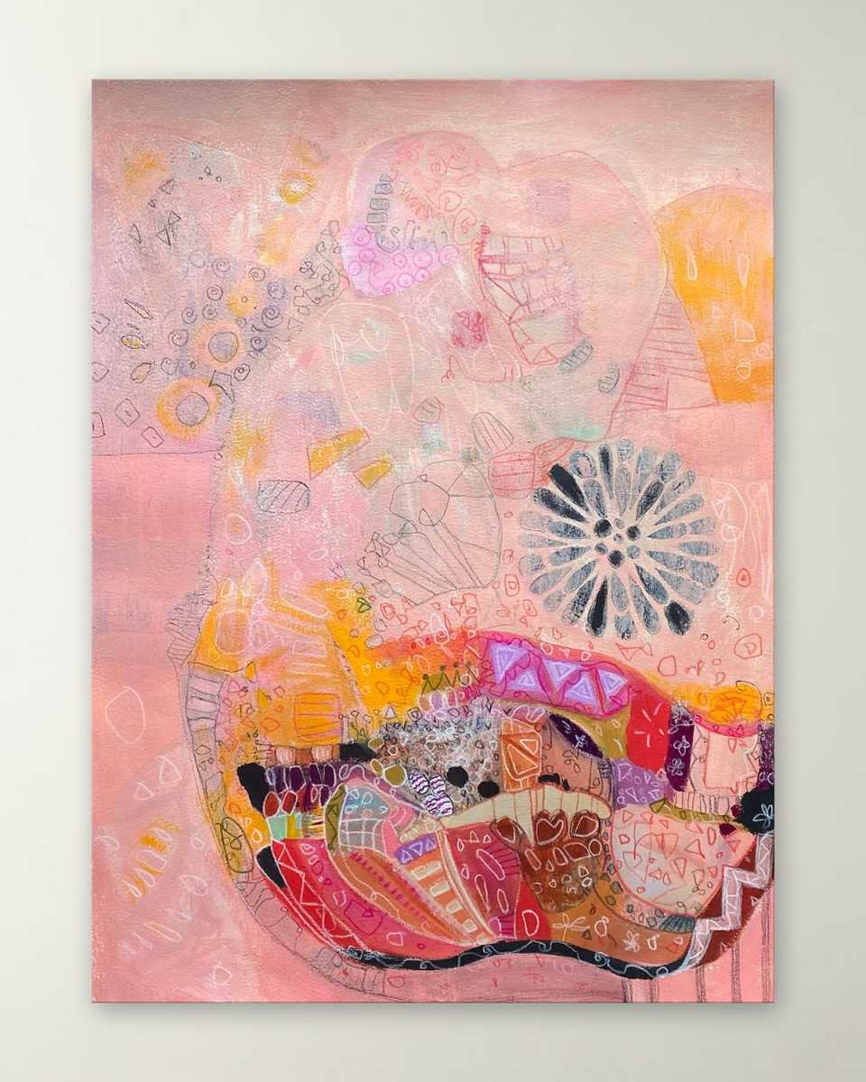"Something Beautiful" Hand-Embellished Giclee by Marti Leroux